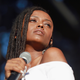Kelela performing at Camp Flog Gnaw Carnival, October 2017. Images via Getty.